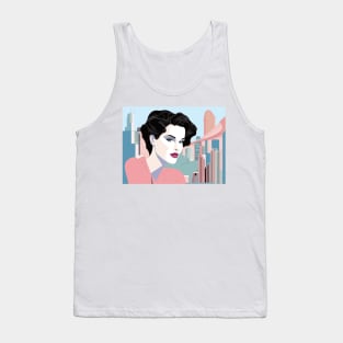 Femme Voyage Art Deco Patrick Nagel 80s Tank Top